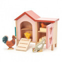 Tender Leaf Toys -  Dockhusdjur höns och hönshus