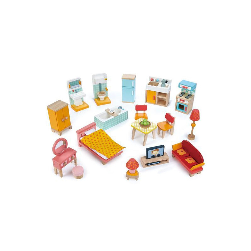 Tender Leaf Toys -  Dockhusmöbler `Startset 2´