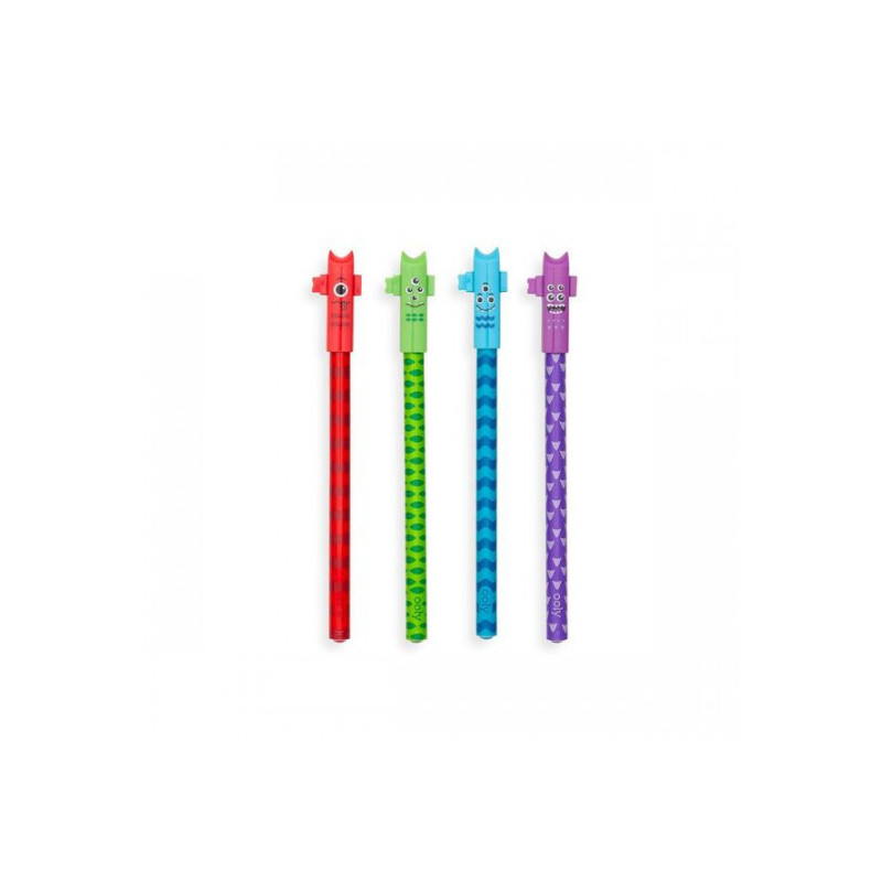 OOLY - Gel pennor monster svart