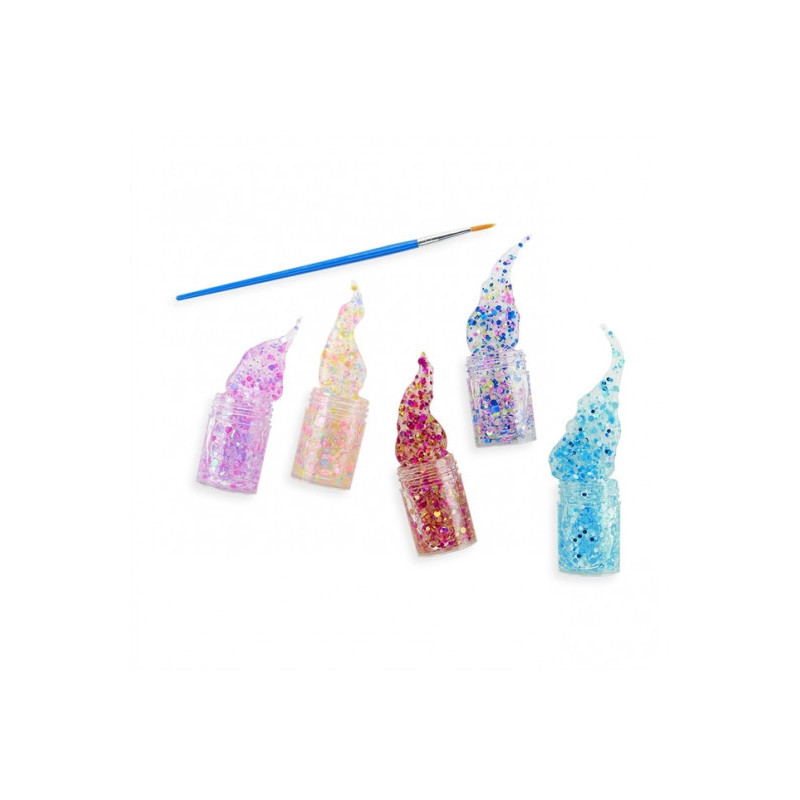 OOLY - Mini dots pixie paste - 5-pack Glitterlim