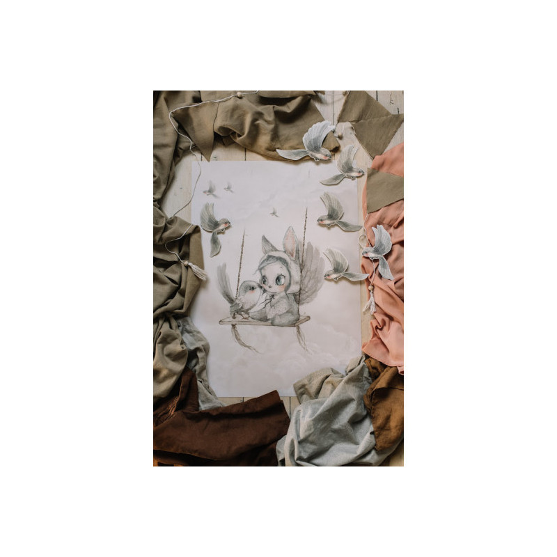 Mrs Mighetto - Poster, Mini Bird Master 50x70cm