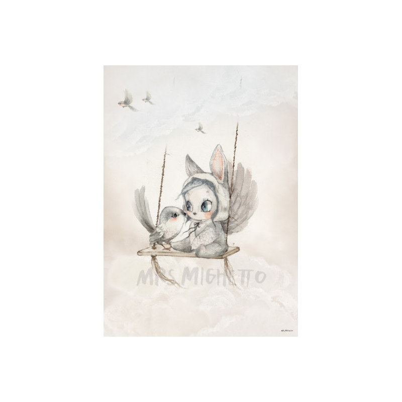 Mrs Mighetto - Poster, Mini Bird Master 50x70cm