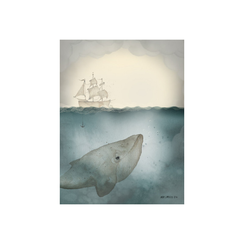 Mrs Mighetto - Poster Mini, Ocean 18x24 cm