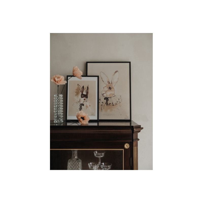 Mrs Mighetto - Poster, Lady Ebony 18x24 cm