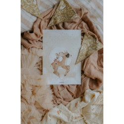 Mrs Mighetto - Poster, Bonnies Roe Deer 21x30 cm