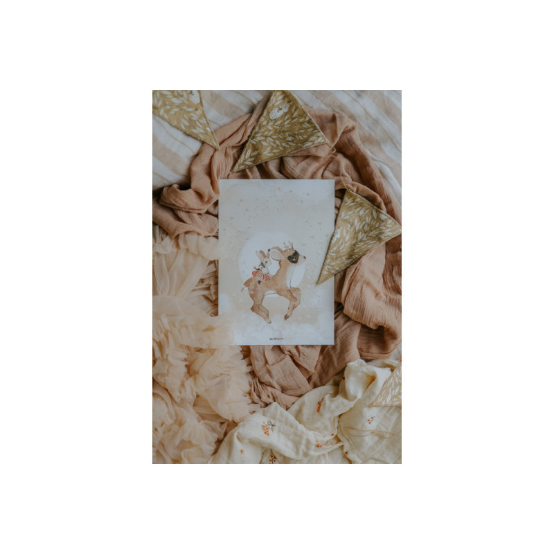 Mrs Mighetto - Poster, Bonnies Roe Deer 21x30 cm