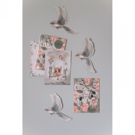 Mrs Mighetto - Gratulationskort, Roses