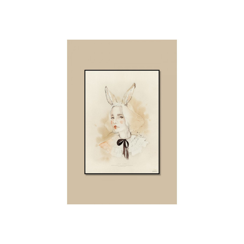 Mrs Mighetto - Poster, Lady Ivory 50x70 cm