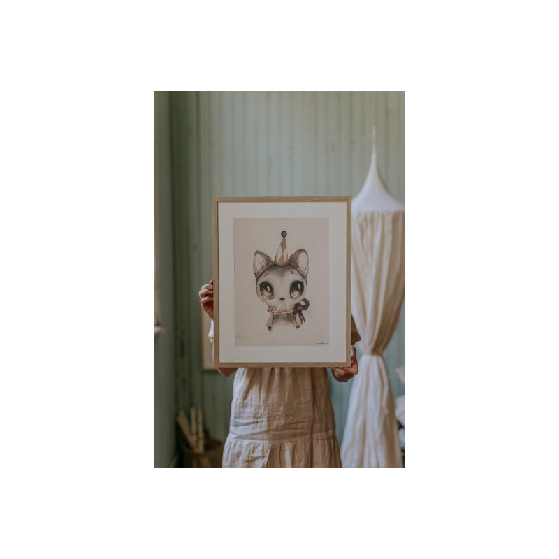 Mrs Mighetto - Poster, Dear Meow 30x40 cm