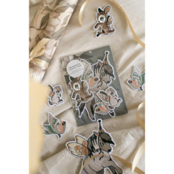 Mrs Mighetto - 5-pack Strykmärken Flying Friends