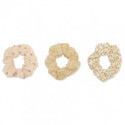 Konges slöjd - 3-pack Scrunchies Big, Yellow check