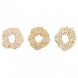 Konges slöjd - 3-pack Scrunchies Big, Yellow check