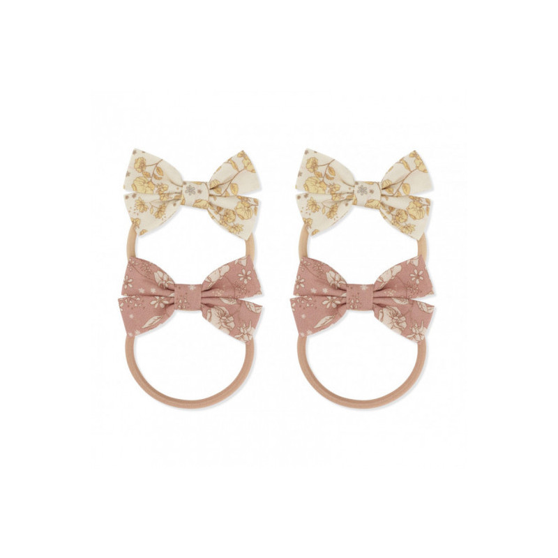 Konges slöjd - 4-pack Hårband med blommig rosett