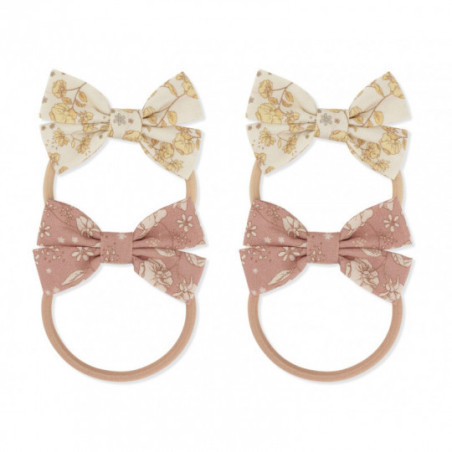 Konges slöjd - 4-pack Hårband med blommig rosett