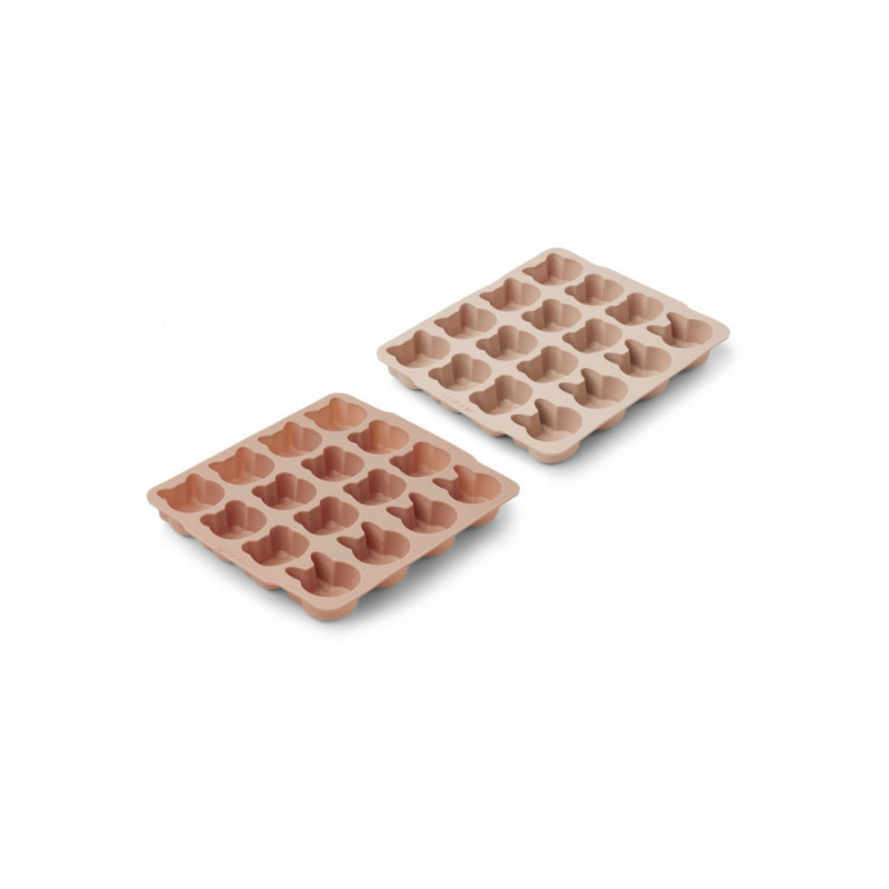 Liewood- Sonny ice cube tray 2-pack, Rose mix