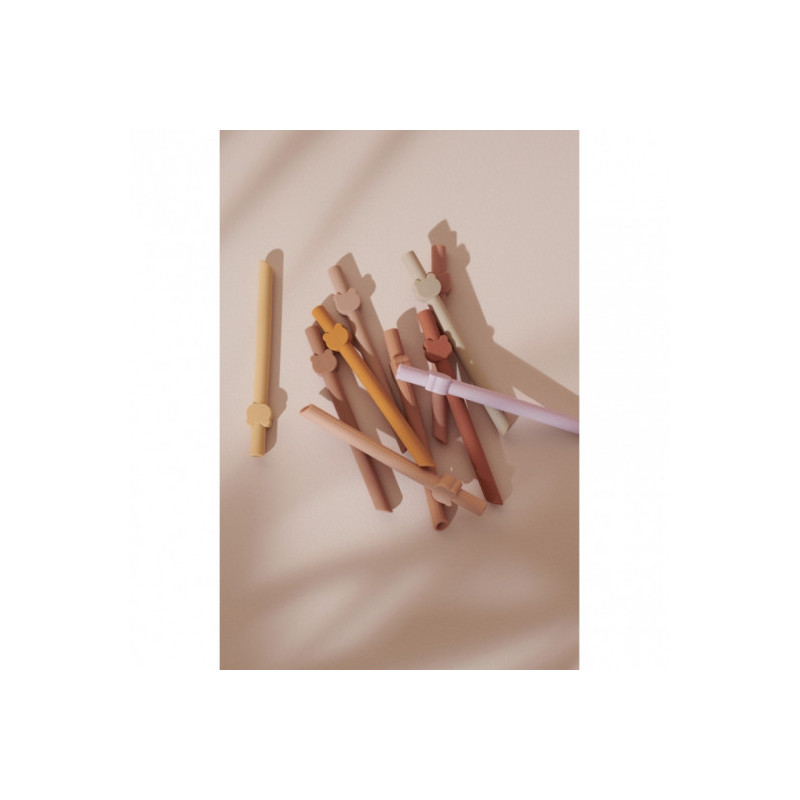 Liewood - Badu 10-pack Sugrör Rose mix