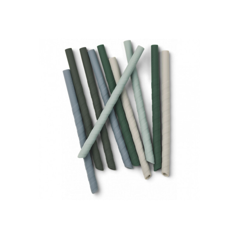 Liewood - Timoti sugrör 10-pack, Green