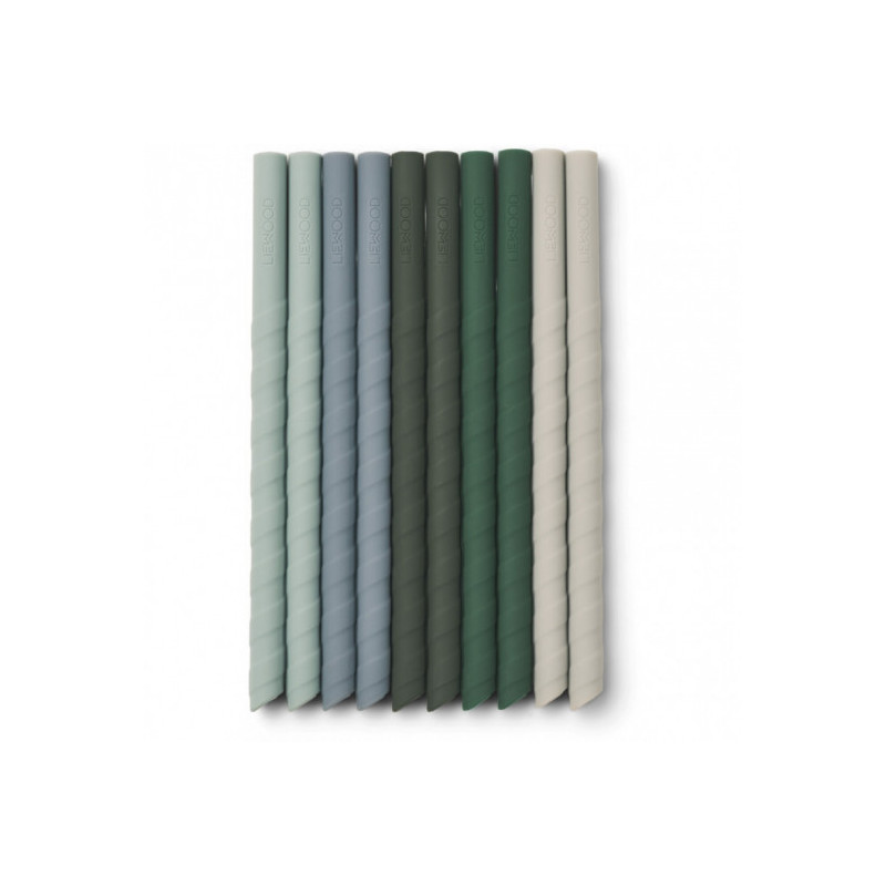 Liewood - Timoti sugrör 10-pack, Green