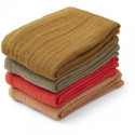 Liewood - Leon muslin cloth 4-pack, Tuscany rose multi