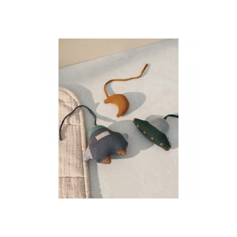 Liewood - Babygymsfigurer, Space Whale blue multi mix