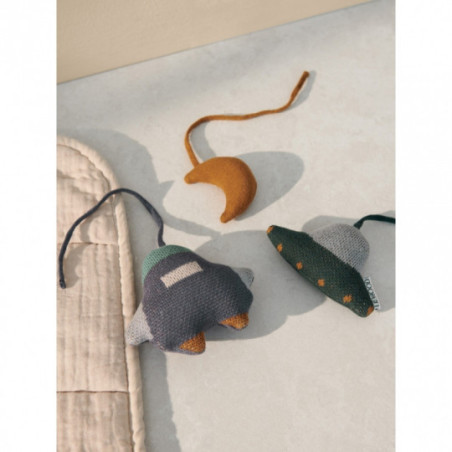 Liewood - Babygymsfigurer, Space Whale blue multi mix