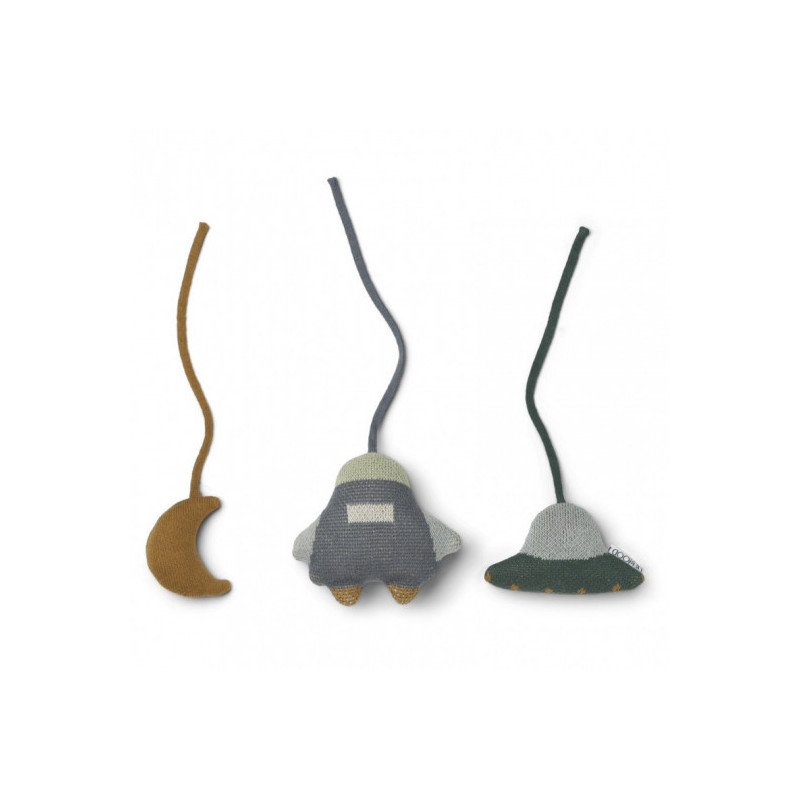 Liewood - Babygymsfigurer, Space Whale blue multi mix