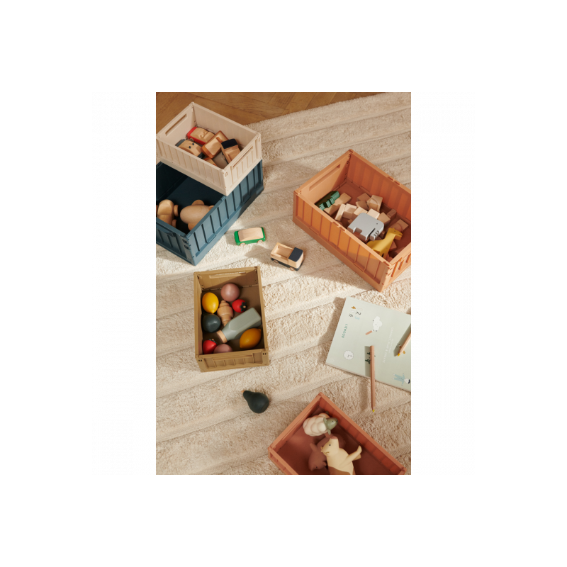 Liewood - Weston Förvaringslåda , Large Whale blue