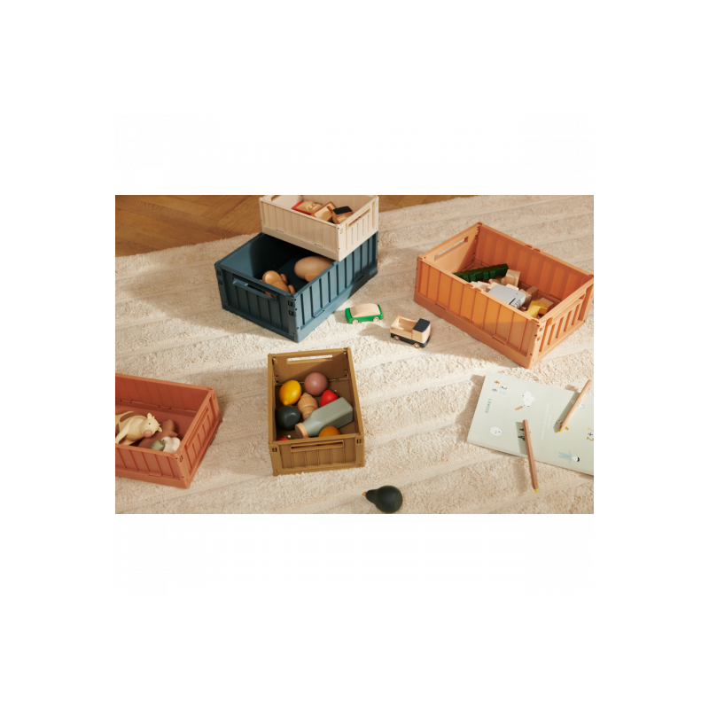 Liewood - Weston Förvaringslåda , Large Whale blue