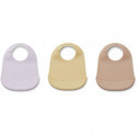 Liewood - Maru Silicone haklapp 3-pack Light Lavender multi mix