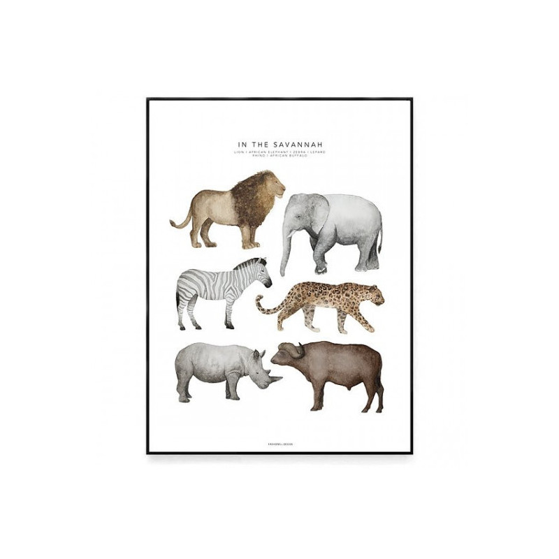 Fashionell - Poster - In the Savannah, 40x50 cm