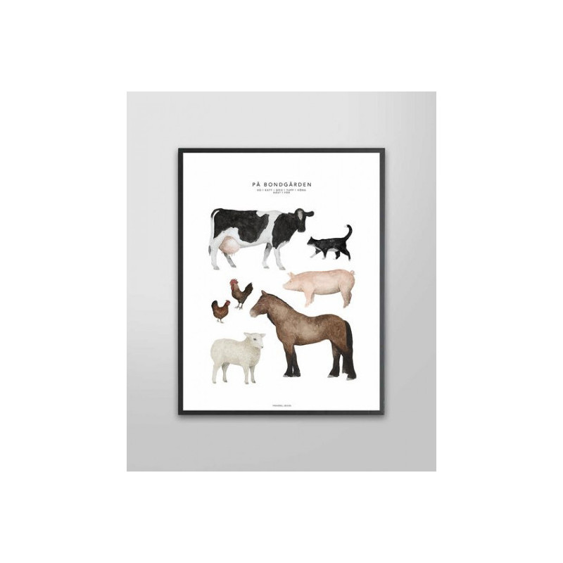 Fashionell - Poster - In the Barn, 40x50 cm