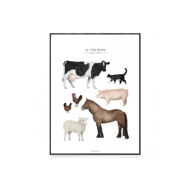 Fashionell - Poster - In the Barn, 40x50 cm