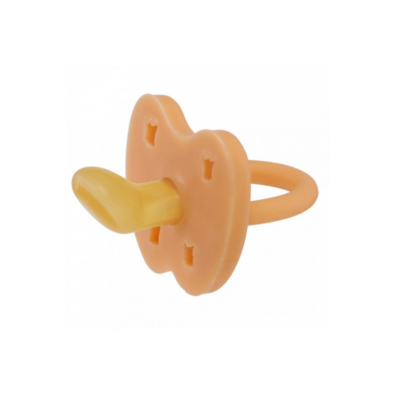 Hevea planet - Napp naturgummi 0 till 3 mån (Cantaloupe)