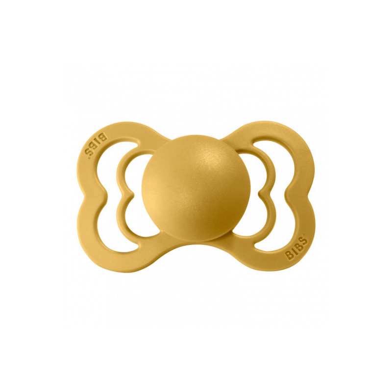 Bibs Napp - Supreme Silikon, Mustard 0-6 mån