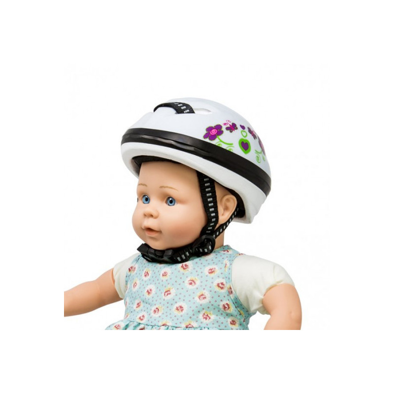 MaMaMeMo - Vit cykelhjälm till dockan