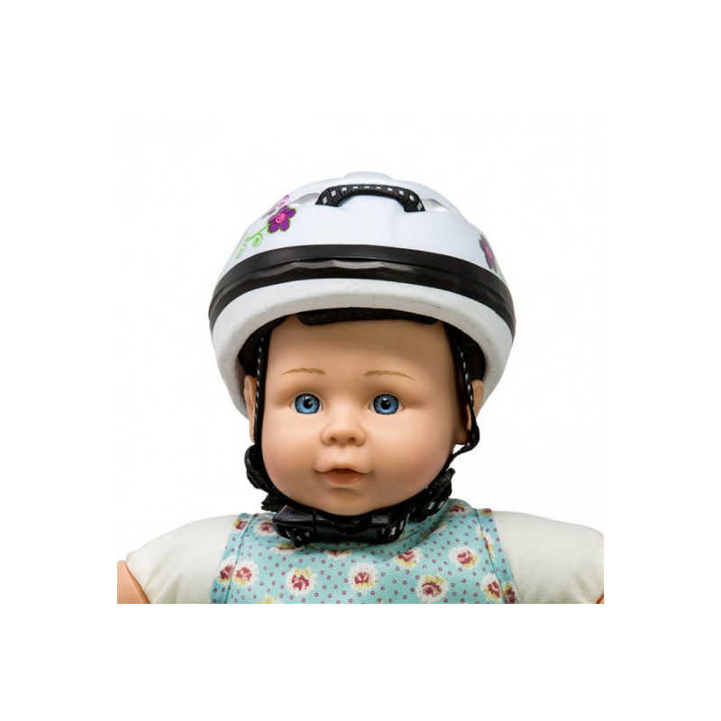 MaMaMeMo - Vit cykelhjälm till dockan