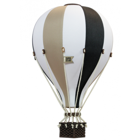 Super Balloon - Luftballong Medium svart / beige