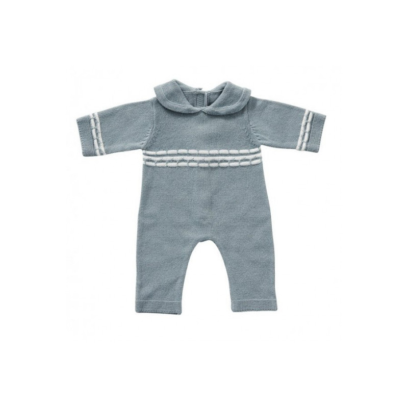 byAstrup - Sparkdräkt stickad blå 35cm