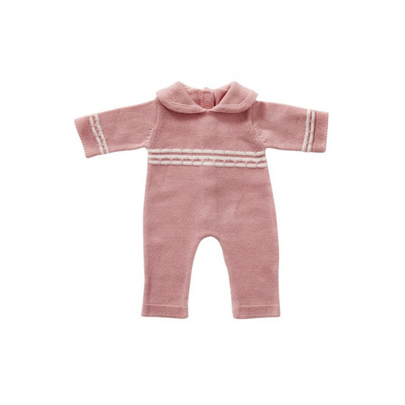 byAstrup - Sparkdräkt stickad rosa 35cm