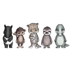 Stickstay - Wallstickers, Regnskogens vänner