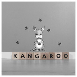 Stickstay - Wallstickers, Kängurun King