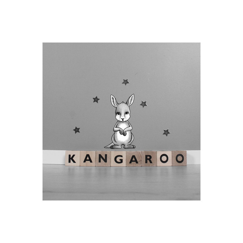 Stickstay - Wallstickers, Kängurun King