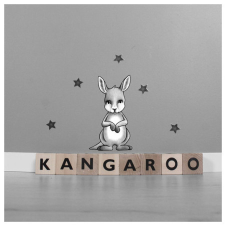 Stickstay - Wallstickers, Kängurun King
