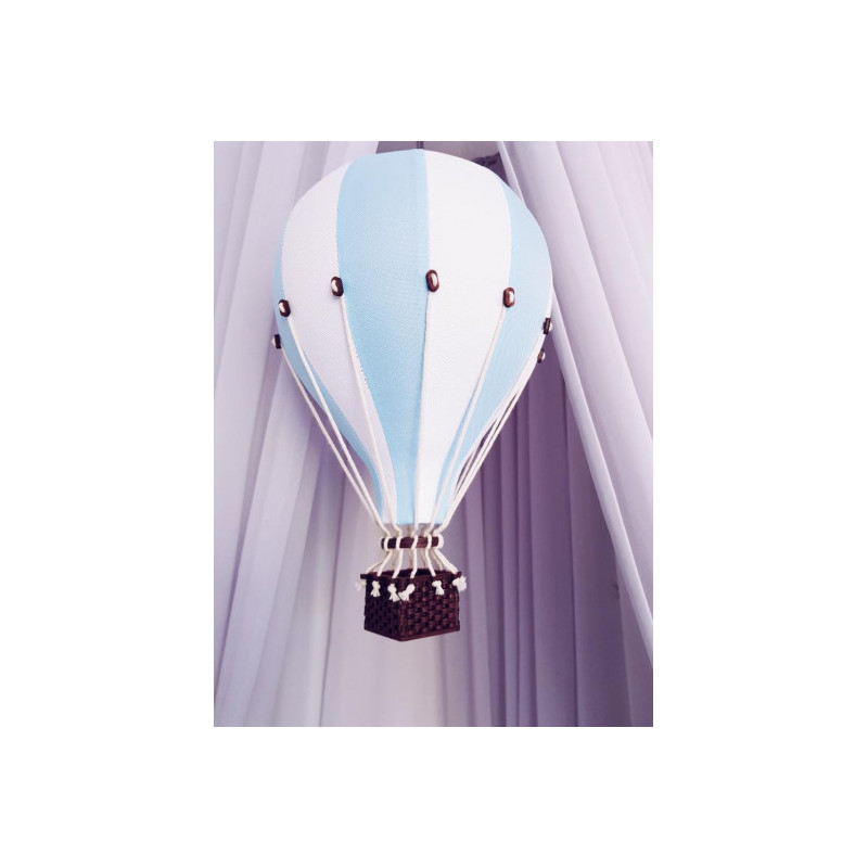 Super Balloon - Luftballong Medium ljusblå / vit