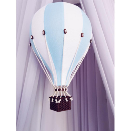 Super Balloon - Luftballong Medium ljusblå / vit