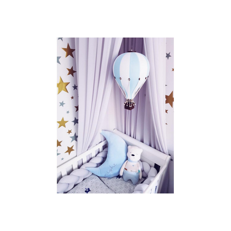 Super Balloon - Luftballong Medium ljusblå / vit