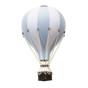 Super Balloon - Luftballong Medium ljusblå / vit