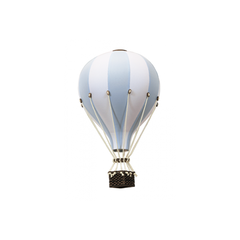 Super Balloon - Luftballong Medium ljusblå / vit