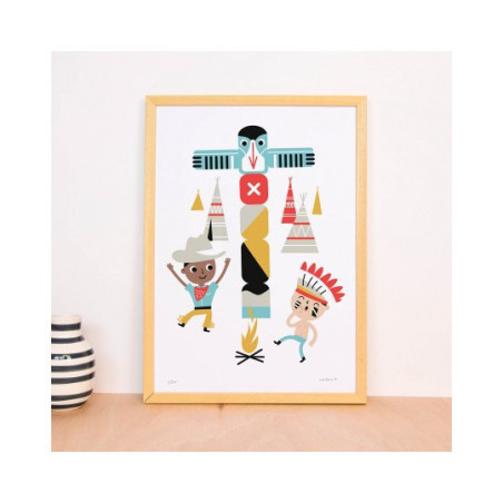 Makii -  Poster Cowboy, 50x70 cm