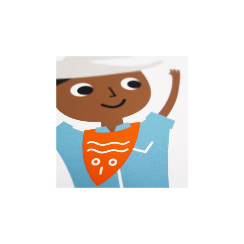 Makii -  Poster Cowboy, 50x70 cm